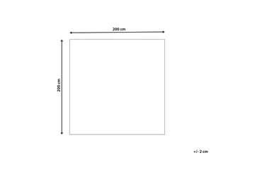 Gevas Ullteppe 200x200 cm Kvadratisk - Blå - Tekstiler & tepper - Teppe & matte - Moderne matte - Ullteppe