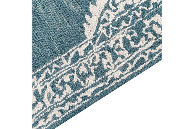 Gevas Ullteppe 200x200 cm Kvadratisk - Blå - Tekstiler & tepper - Teppe & matte - Moderne matte - Ullteppe