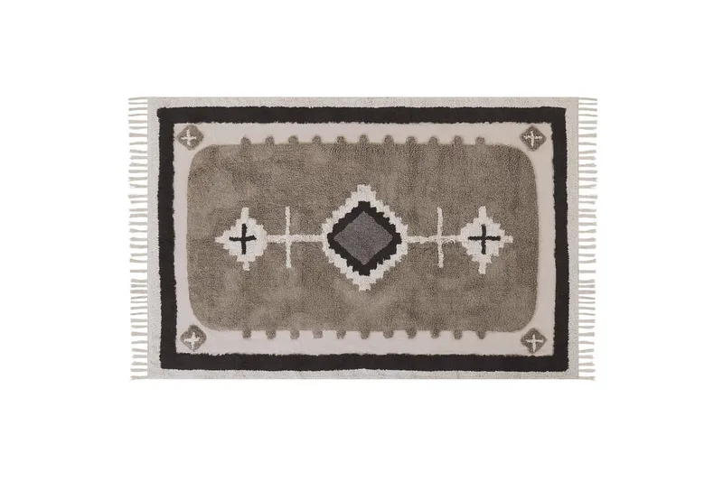 Geyve Bomullsteppe 140x200 cm, Beige