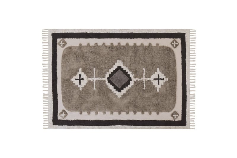 Geyve Bomullsteppe 160x230 cm - Beige - Tekstiler & tepper - Teppe & matte - Moderne matte - Bomullsmatter