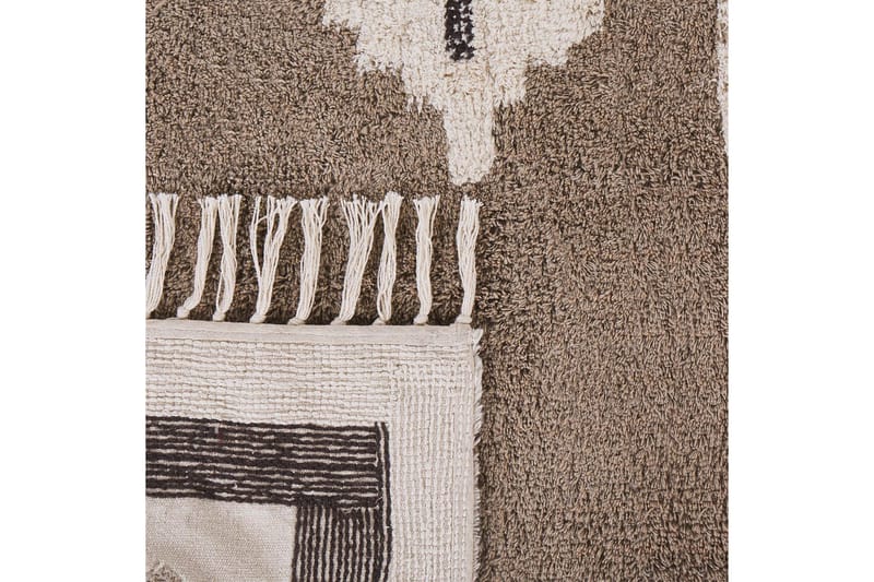 Geyve Bomullsteppe 160x230 cm - Beige - Tekstiler & tepper - Teppe & matte - Moderne matte - Bomullsmatter