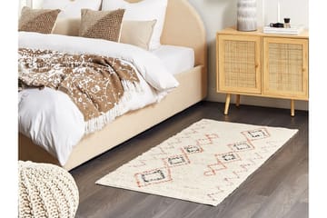 Guwahati Bomullsteppe 80x150 cm - Beige - Tekstiler & tepper - Teppe & matte - Moderne matte - Bomullsmatter