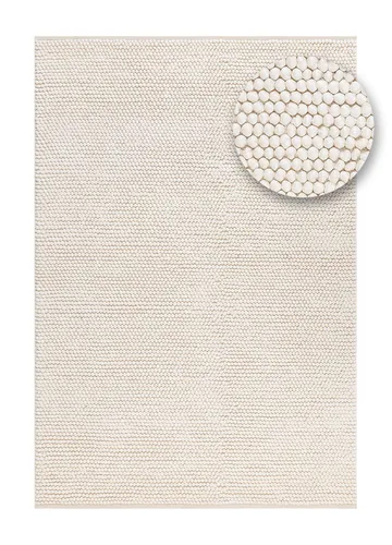 Håndvevd teppe KM Home Bubble 140x200 cm Creme - Krem - Tekstiler & tepper - Teppe & matte - Moderne matte - Ullteppe