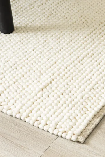 Håndvevd teppe KM Home Bubble 140x200 cm Creme - Krem - Tekstiler & tepper - Teppe & matte - Moderne matte - Ullteppe