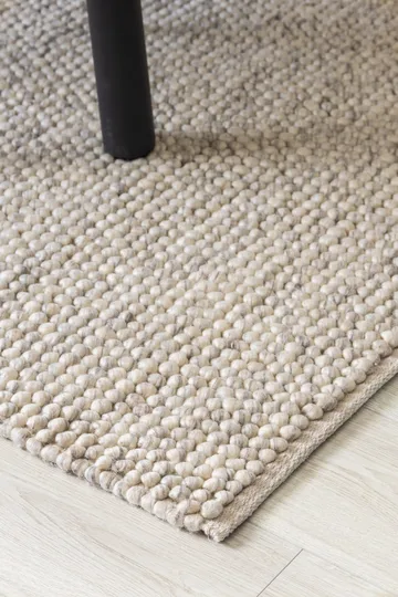 Håndvevd teppe KM Home Bubble 160x230 cm IvoryMelange - IvoryMelange - Tekstiler & tepper - Teppe & matte - Moderne matte - Ullteppe