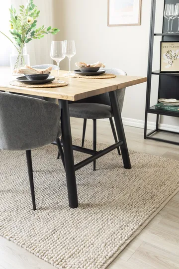 Håndvevd teppe KM Home Bubble 160x230 cm IvoryMelange - IvoryMelange - Tekstiler & tepper - Teppe & matte - Moderne matte - Ullteppe