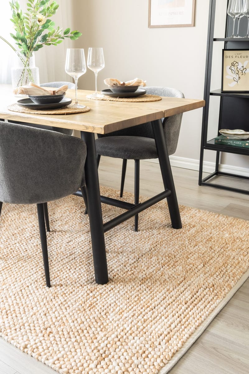 Håndvevd teppe KM Home Bubble 160x230 cm Karamell - Karamell - Tekstiler & tepper - Teppe & matte - Moderne matte - Ullteppe