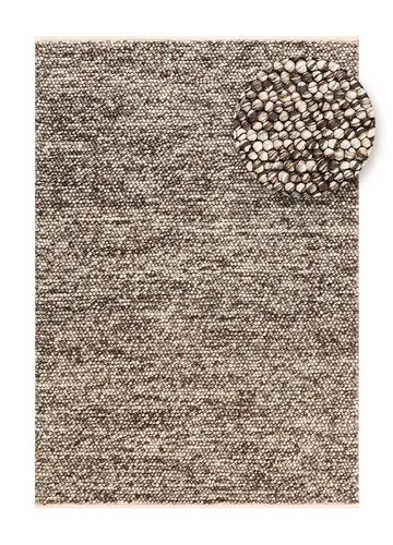 Håndvevd teppe KM Home Bubble 240x340 cm Sjokolade Melange - Sjokolade melange - Tekstiler & tepper - Teppe & matte - Moderne matte - Ullteppe