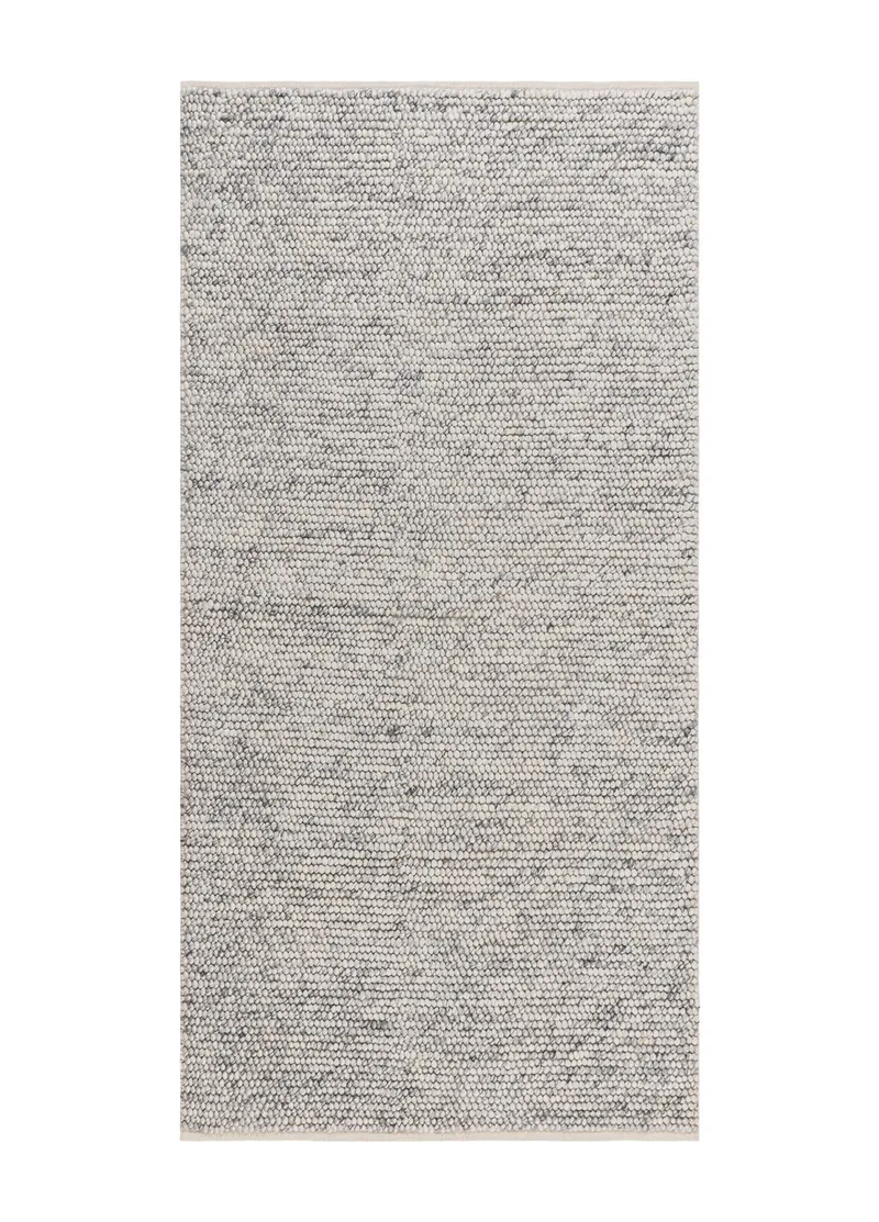 Håndvevd teppe KM Home Bubble 75x230 cm Grå Melange, Grå Melange