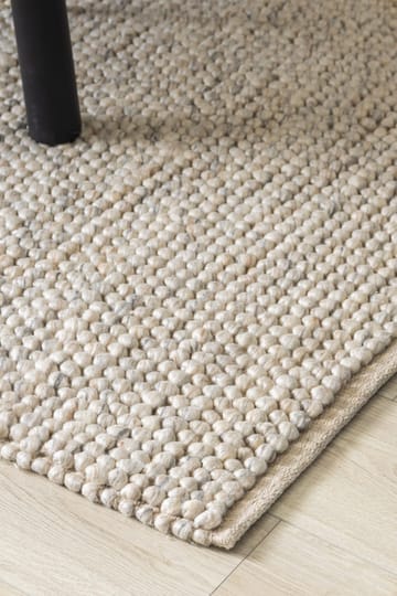 Håndvevd teppe KM Home Bubble 75x230 cm Sand - Sand - Tekstiler & tepper - Teppe & matte - Moderne matte - Ullteppe