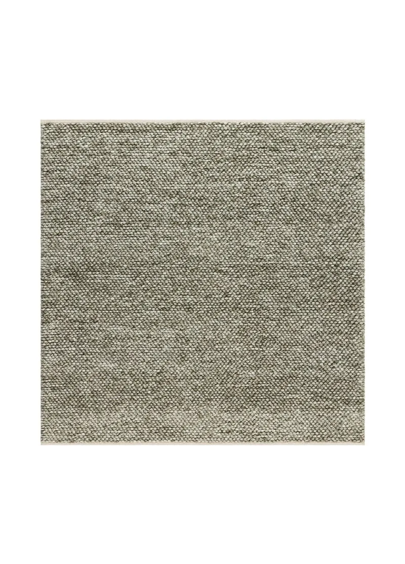 Håndvevd teppe KM Home Bubble kvadrat 200x200 cm Olivengrønn, Olivengrønn