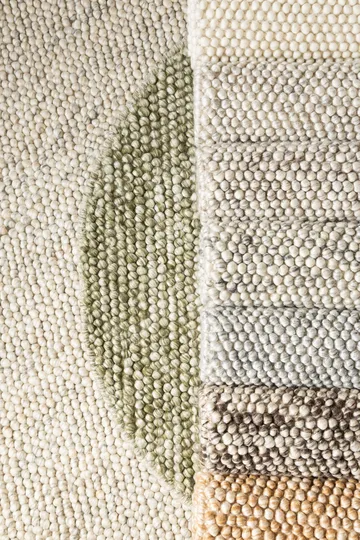 Håndvevd teppe KM Home Bubble kvadrat 200x200 cm Sjokolade Melange - Sjokolade Melange - Tekstiler & tepper - Teppe & matte - Moderne matte - Ullteppe