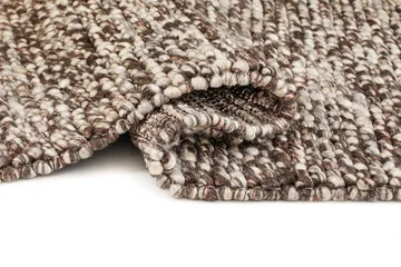 Håndvevd teppe KM Home Bubble kvadrat 200x200 cm Sjokolade Melange - Sjokolade Melange - Tekstiler & tepper - Teppe & matte - Moderne matte - Ullteppe