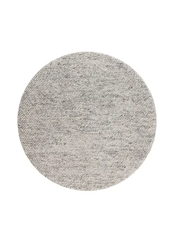 Håndvevd teppe KM Home Bubble rund 200x200 cm Grå Melange