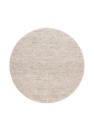 Håndvevd teppe KM Home Bubble rund 240x240 cm IvoryMelange - IvoryMelange - Tekstiler & tepper - Teppe & matte - Moderne matte - Ullteppe