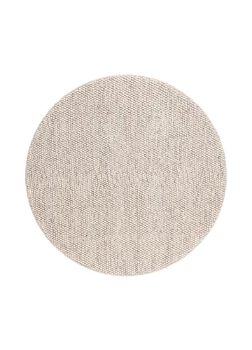 Håndvevd teppe KM Home Bubble rund 300x300 cm Sand
