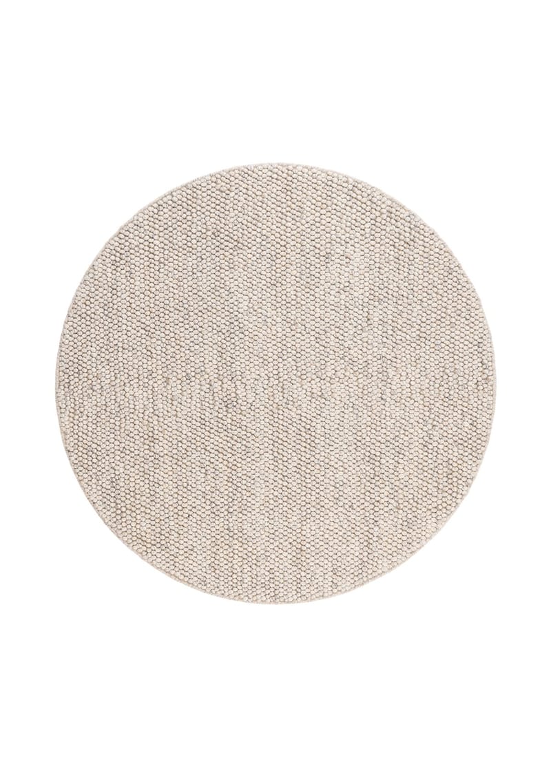 Håndvevd teppe KM Home Bubble rund 300x300 cm Sand, Sand