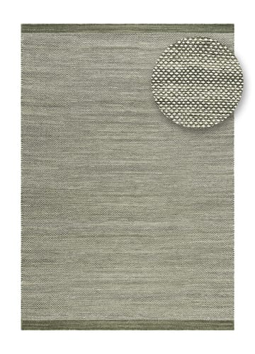 Håndvevd teppe KM Home Sandhamn 140x200 cm Grønn - Grønn - Tekstiler & tepper - Teppe & matte - Moderne matte - Ullteppe