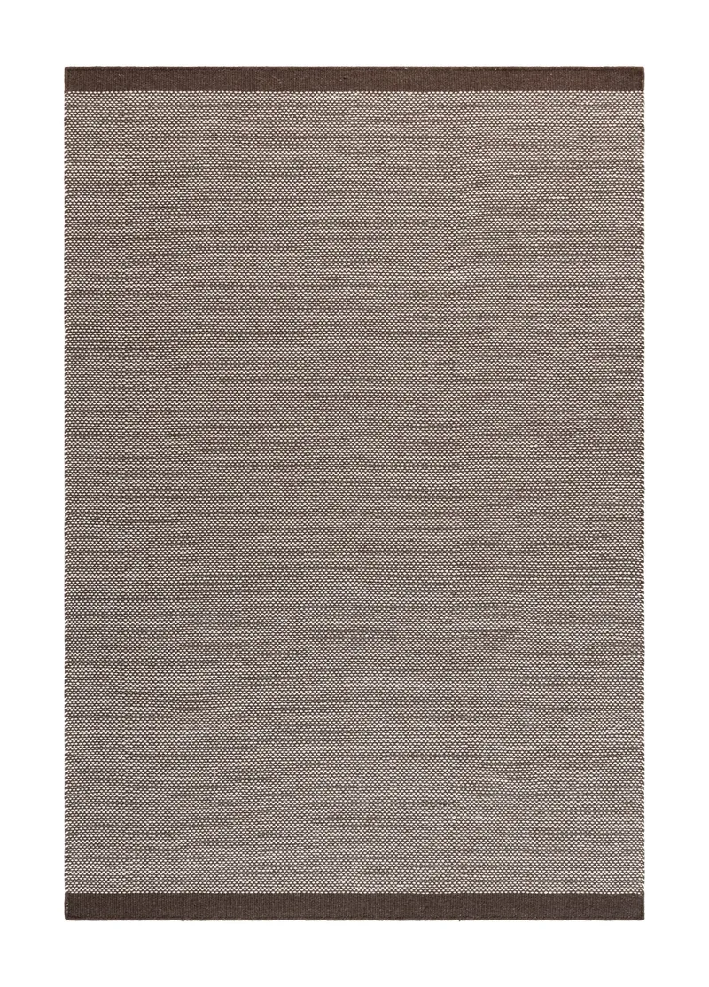 Håndvevd teppe KM Home Sandhamn 200x300 cm Sjokolade, Sjokolade