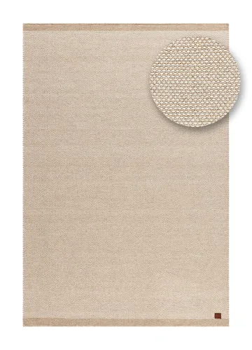 Håndvevd teppe KM Home Sandhamn 300x400 cm Natur - Natur - Tekstiler & tepper - Teppe & matte - Moderne matte - Ullteppe
