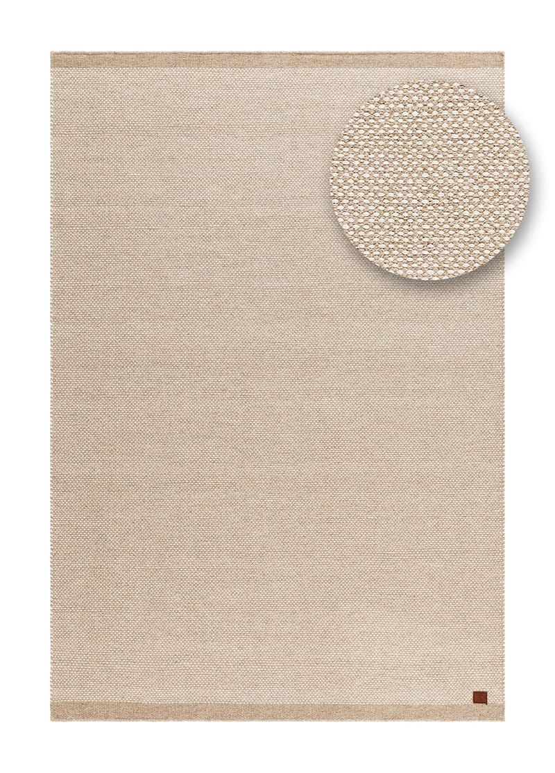 Håndvevd teppe KM Home Sandhamn 300x400 cm Natur - Natur - Tekstiler & tepper - Teppe & matte - Moderne matte - Ullteppe