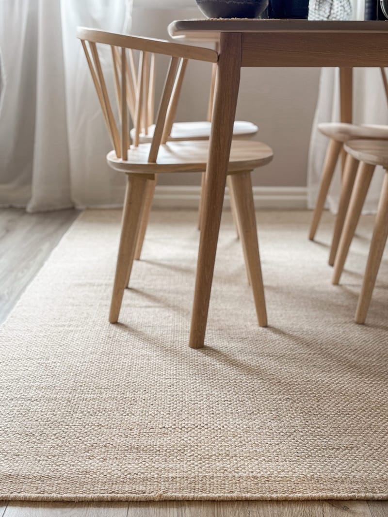 Håndvevd teppe KM Home Sandhamn 300x400 cm Natur - Natur - Tekstiler & tepper - Teppe & matte - Moderne matte - Ullteppe