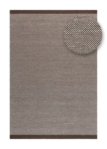 Håndvevd teppe KM Home Sandhamn 300x400 cm Sjokolade - Sjokolade - Tekstiler & tepper - Teppe & matte - Moderne matte - Ullteppe