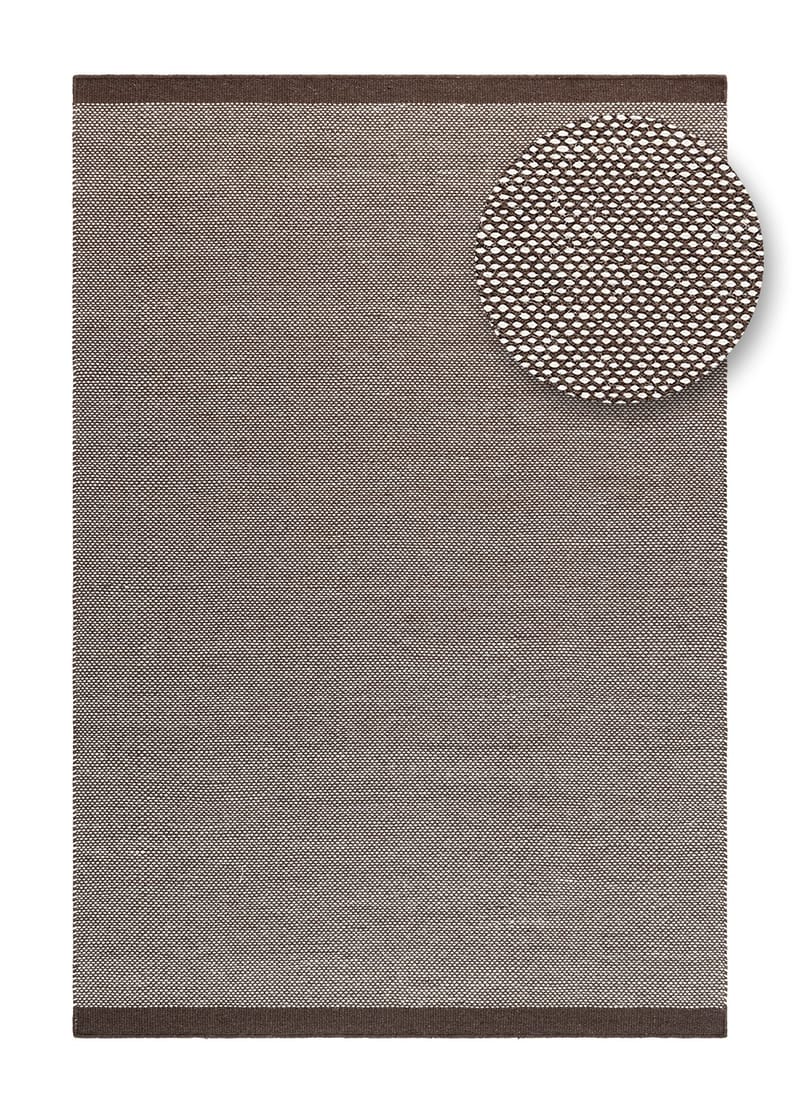 Håndvevd teppe KM Home Sandhamn 300x400 cm Sjokolade - Sjokolade - Tekstiler & tepper - Teppe & matte - Moderne matte - Ullteppe