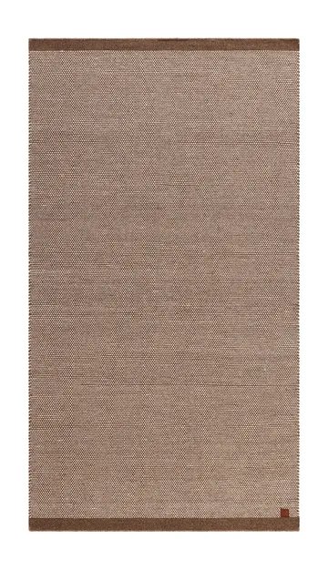 Håndvevd teppe KM Home Sandhamn 75x230 cm Mørk Lin
