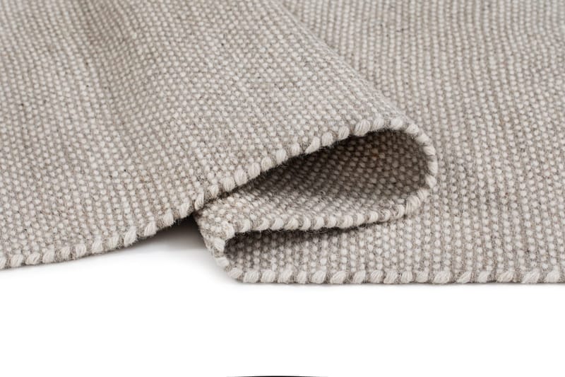 Håndvevd teppe KM Home Sandhamn 75x230 cm Sølv - Sølv - Tekstiler & tepper - Teppe & matte - Moderne matte - Ullteppe
