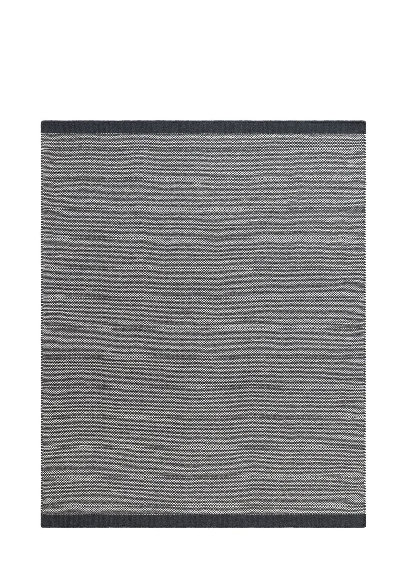 Håndvevd teppe KM Home Sandhamn Kvadrat 200x200 cm Indigoblå, Indigoblå