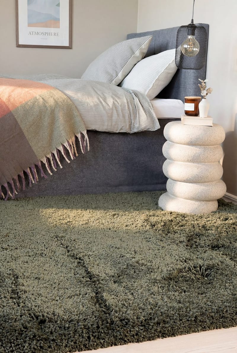 Håndvevd teppe KM Home Sorrento 160x230 Smaragdgrønn - Smaragdgrønn - Tekstiler & tepper - Teppe & matte - Moderne matte - Ryetepper