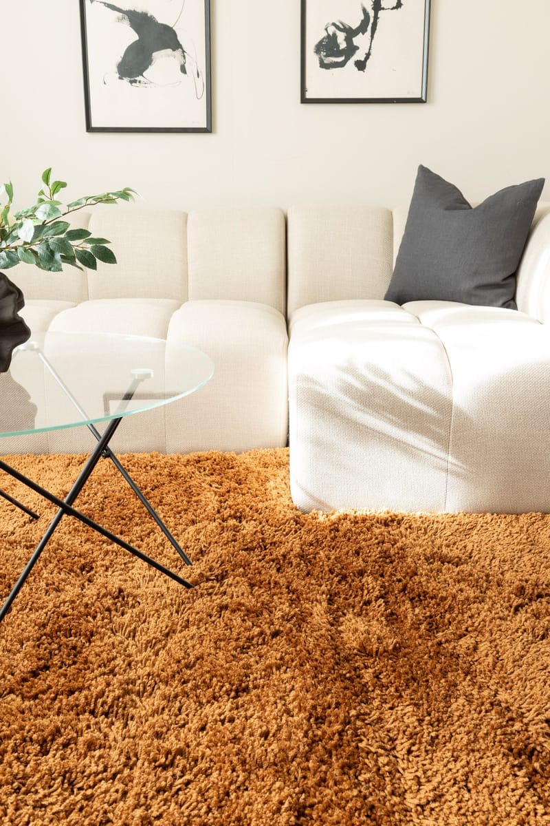 Håndvevd teppe KM Home Sorrento 160x230 Terrakotta - Terrakotta - Tekstiler & tepper - Teppe & matte - Moderne matte - Ryetepper
