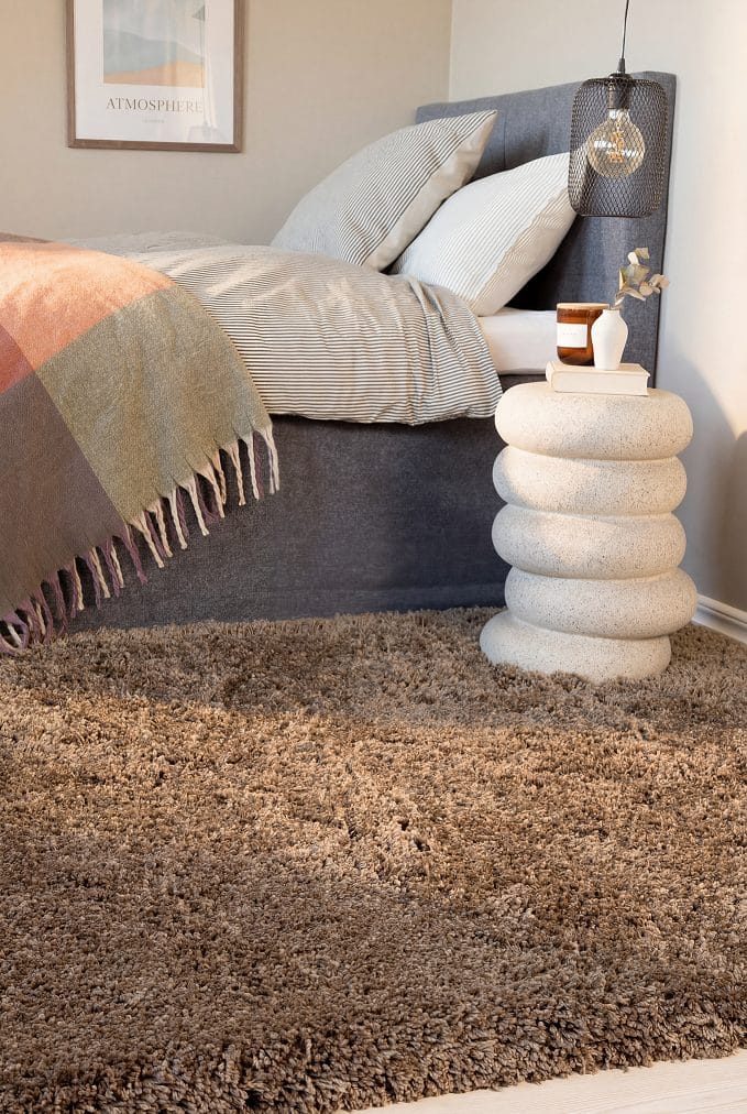 Håndvevd teppe KM Home Sorrento 240x340 Greige - Greige - Tekstiler & tepper - Teppe & matte - Moderne matte - Ryetepper