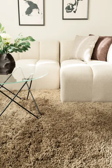 Håndvevd teppe KM Home Sorrento 240x340 Greige - Greige - Tekstiler & tepper - Teppe & matte - Moderne matte - Ryetepper