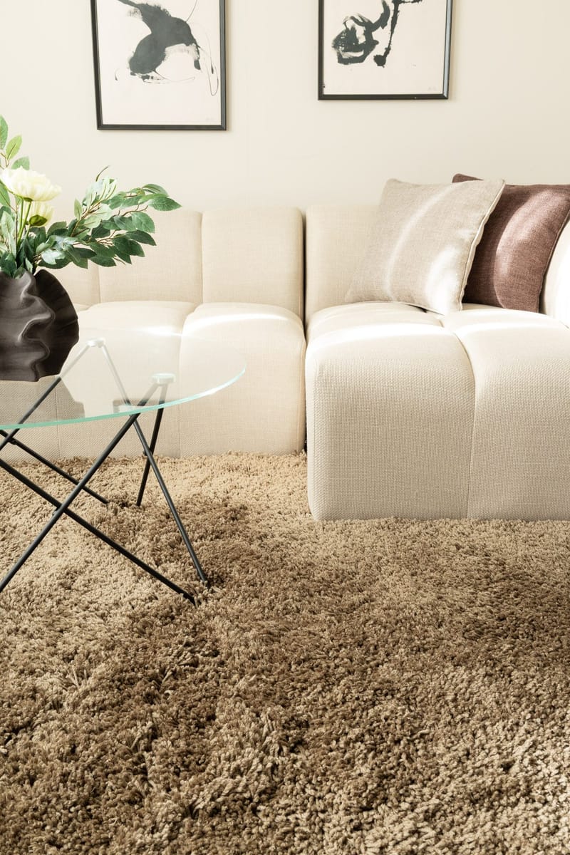 Håndvevd teppe KM Home Sorrento 240x340 Greige - Greige - Tekstiler & tepper - Teppe & matte - Moderne matte - Ryetepper