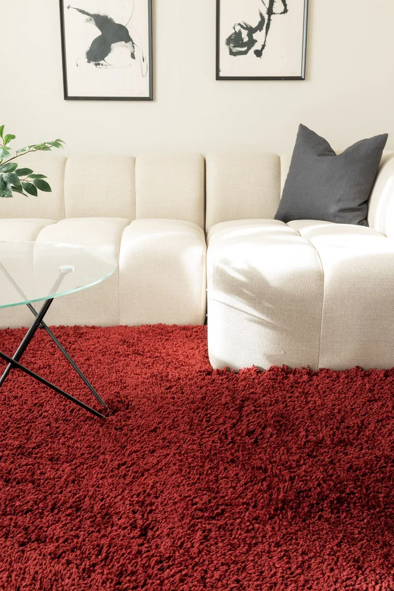 Håndvevd teppe KM Home Sorrento 240x340 Marsala - Marsala - Tekstiler & tepper - Teppe & matte - Moderne matte - Ryetepper