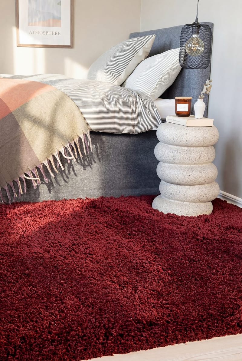 Håndvevd teppe KM Home Sorrento 240x340 Marsala - Marsala - Tekstiler & tepper - Teppe & matte - Moderne matte - Ryetepper