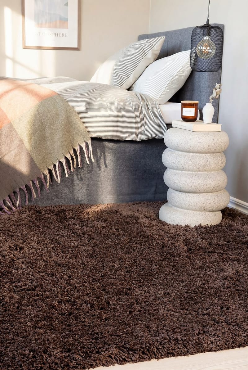 Håndvevd teppe KM Home Sorrento 240x340 Sjokolade - Sjokolade - Tekstiler & tepper - Teppe & matte - Moderne matte - Ryetepper