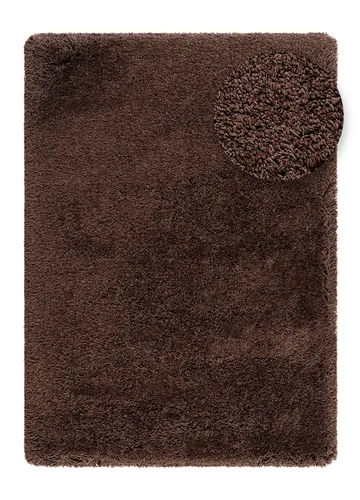 Håndvevd teppe KM Home Sorrento 240x340 Sjokolade - Sjokolade - Tekstiler & tepper - Teppe & matte - Moderne matte - Ryetepper