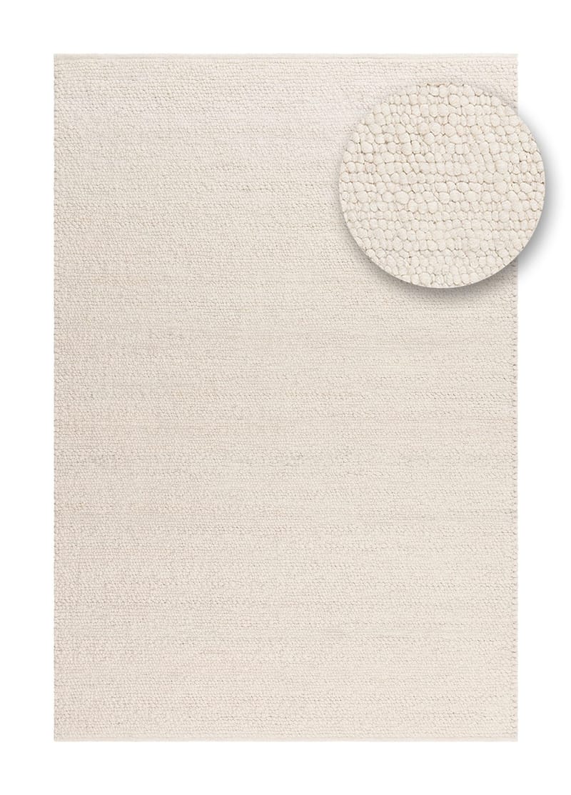 Håndvevd teppe KM Home Passion 240x340 cm Creme - Creme - Tekstiler & tepper - Teppe & matte - Moderne matte - Ullteppe