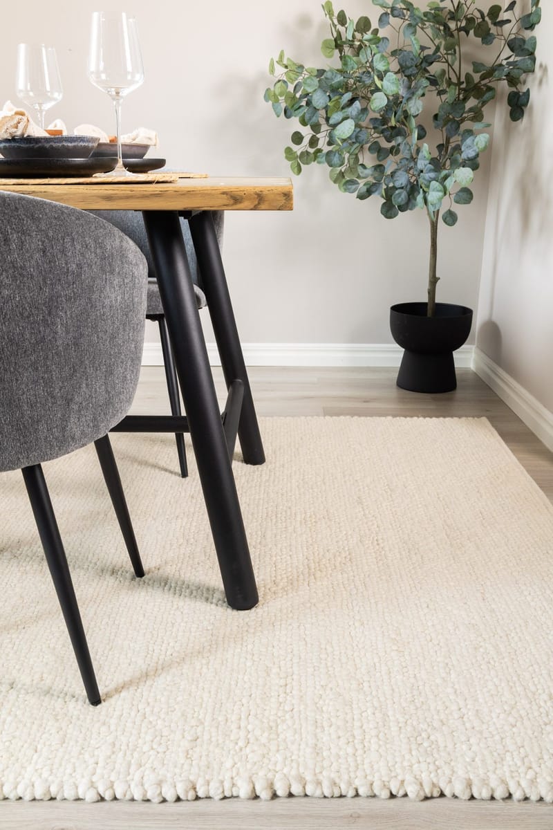 Håndvevd teppe KM Home Passion 240x340 cm Creme - Creme - Tekstiler & tepper - Teppe & matte - Moderne matte - Ullteppe