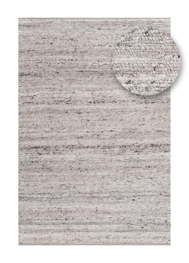Håndvevd teppe KM Home Passion 300x400 cm Grå - grå - Tekstiler & tepper - Teppe & matte - Moderne matte - Ullteppe