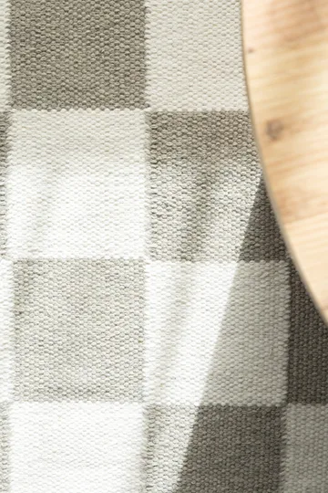 Håndvevd teppe Nordic Check 140x200 cm - Grå - Tekstiler & tepper - Teppe & matte - Moderne matte - Ullteppe