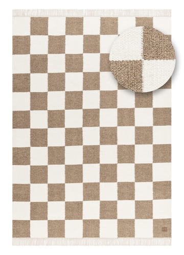 Håndvevd teppe Nordic Check 140x200 cm - Sjokolade - Tekstiler & tepper - Teppe & matte - Moderne matte - Ullteppe