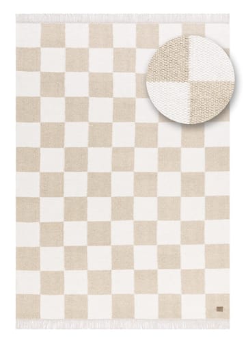 Håndvevd teppe Nordic Check 160x230 cm - Lin - Tekstiler & tepper - Teppe & matte - Moderne matte - Ullteppe
