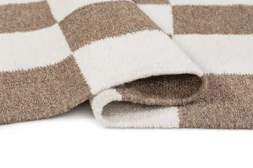Håndvevd teppe Nordic Check 240x340 cm - Sjokolade - Tekstiler & tepper - Teppe & matte - Moderne matte - Ullteppe
