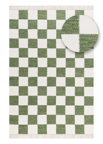 Håndvevd teppe Nordic Check 240x340 cm - Smaragdgrønn - Tekstiler & tepper - Teppe & matte - Moderne matte - Ullteppe