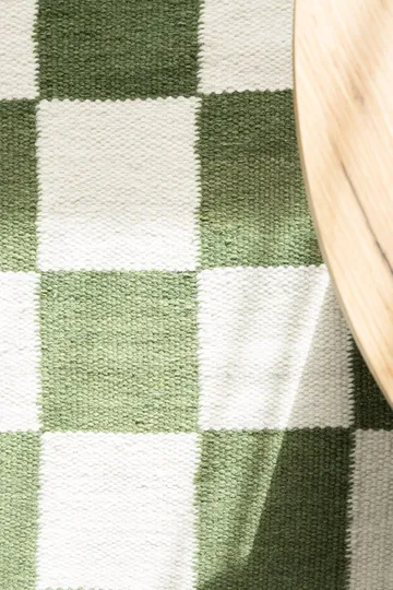 Håndvevd teppe Nordic Check 240x340 cm - Smaragdgrønn - Tekstiler & tepper - Teppe & matte - Moderne matte - Ullteppe