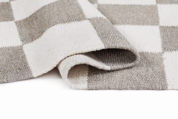 Håndvevd teppe Nordic Check 75x200 cm - Grå - Tekstiler & tepper - Teppe & matte - Moderne matte - Ullteppe